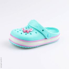 325078-02 Пляжная обувь с LED-подсветкой для девочки бирюзовый