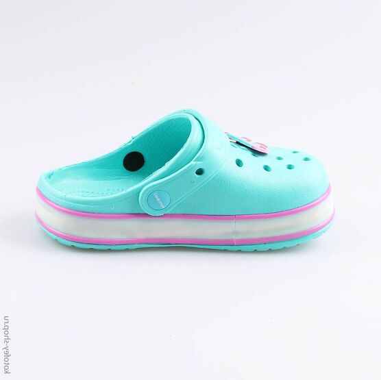 325078-02 Пляжная обувь с LED-подсветкой для девочки бирюзовый фото №2