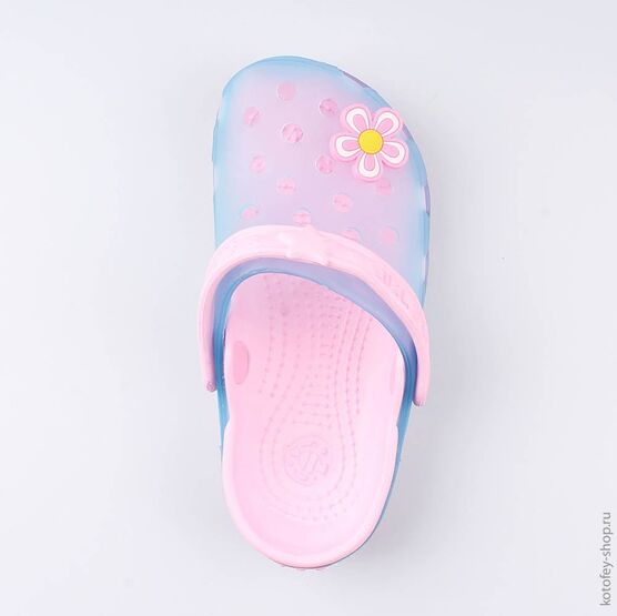 325087-01 Сабо пляжные для девочки гол-роз фото №4