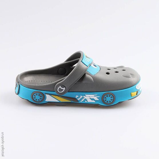 325067-01 Клоги пляжные для мальчики сер-гол фото №2