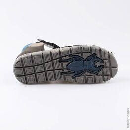 522112-21 Сандалии на липучке для мальчики серый фото №3