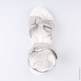 522131-22 Босоножки для девочки серебрист. фото №4