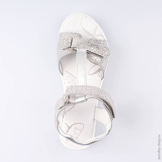 522131-22 Босоножки для девочки серебрист. фото №4