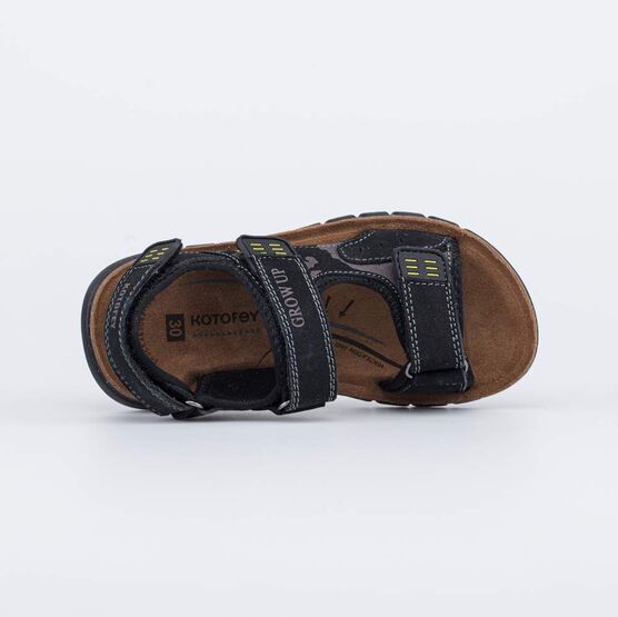 522173-71 Кожаные сандалии для мальчика для мальчики черный фото №4