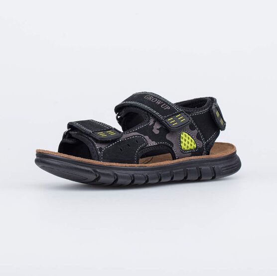 522173-71 Кожаные сандалии для мальчика для мальчики черный
