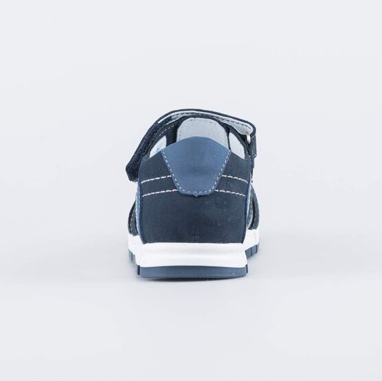 522176-21 Сандалии из натурального нубука для мальчики синий фото №5