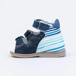 022124-23 Сандалии кожаные для мальчика для мальчики светло-синий фото №2