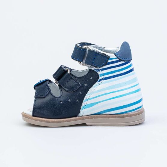 022124-23 Сандалии кожаные для мальчика для мальчики светло-синий фото №2