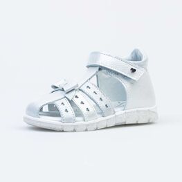 322138-21 Босоножки для девочки кожаные для девочки белый