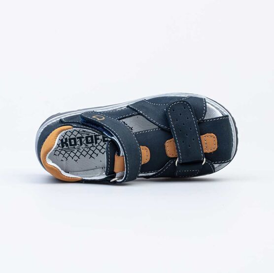 422050-23 Сандалии для мальчики син-жел фото №4