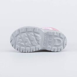 464062-41 Сноубутсы с защитой от снега Супердевочка для девочки серый + розовый фото №3