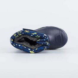 464063-42 Сноубутсы на липучках Космос для мальчики синий фото №4