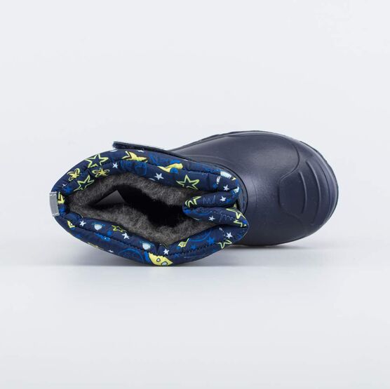 464063-42 Сноубутсы на липучках Космос для мальчики синий фото №4