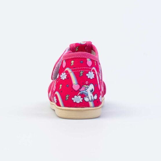 221118-71 Текстильная обувь для малышей для девочки фуксия фото №5