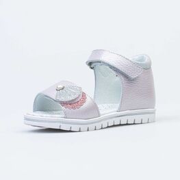 322140-21 Кожаные босоножки для девочки Жемчужина для девочки сиреневый