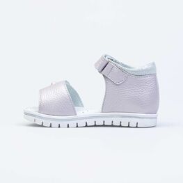 322140-21 Кожаные босоножки для девочки Жемчужина для девочки сиреневый фото №2