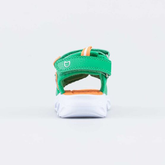 323069-12 Пляжная обувь LED-подсветкой на подошве для мальчики зел-ора фото №5