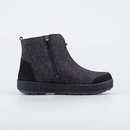 957011-43 Укороченные валенки на молнии для мальчики темно-серый фото №2