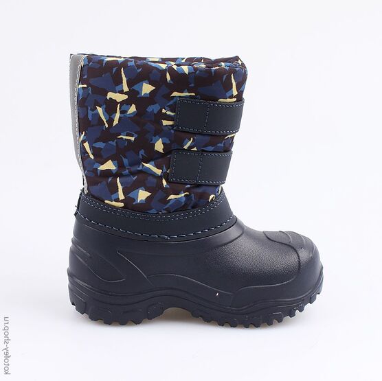 364025-42 Сноубутсы для мальчики син-жел фото №2