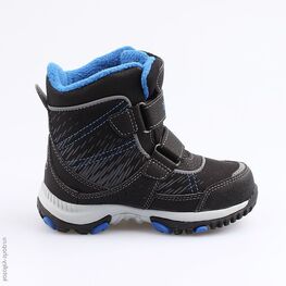 454977-44 Мембранные ботинки для мальчики чер-син фото №2
