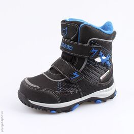 454977-44 Мембранные ботинки для мальчики чер-син
