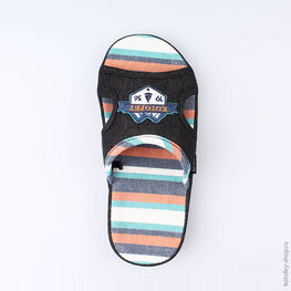 531023-13 Тапочки для мальчики черный фото №4