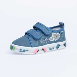 331155-11 Кеды с LED-подсветкой на подошве для девочки голубой