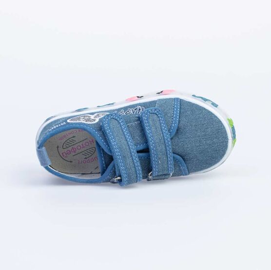331155-11 Кеды с LED-подсветкой на подошве для девочки голубой фото №4