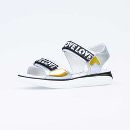 724021-21 Босоножки для девочки серебрист.