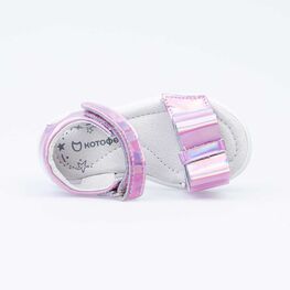 122173-22 Босоножки для девочки кожаные для девочки розовый фото №4