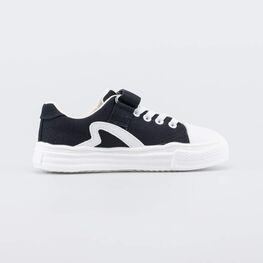 334047-13 Текстильные кеды для мальчика для мальчики черный фото №2