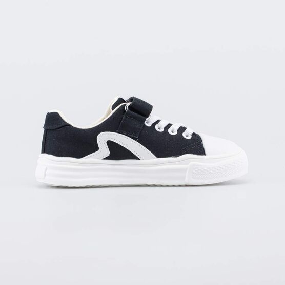 334047-13 Текстильные кеды для мальчика для мальчики черный фото №2