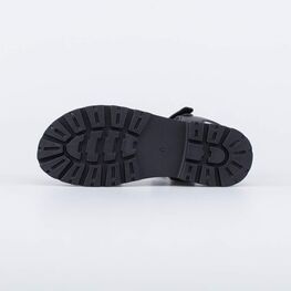 623027-21 Летние сандалии на липучках для девочки черный фото №3