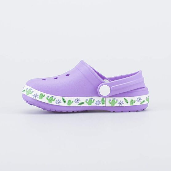 525094-05 Пляжные клоги из ЭВА Кактусы для девочки сиреневый фото №2