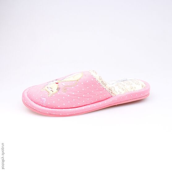531010-11 Тапочки розовые для девочки розовый