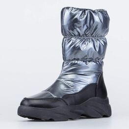 564120-42 Сапожки-дутики для девочки для девочки серый