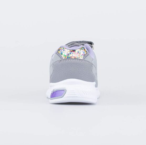 544205-74 Кроссовки SoftShell с подсветкой для девочки серый фото №5