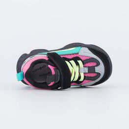 144171-75 Детские кроссовки на липучке для девочки разноцветный фото №4