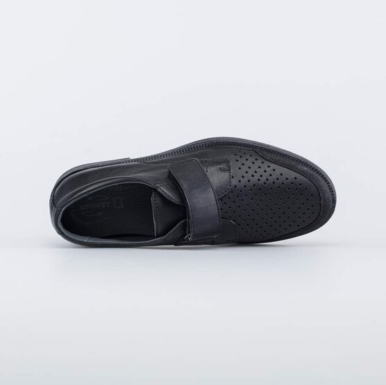 732355-21 Кожаные туфли подростковые для мальчики черный фото №4