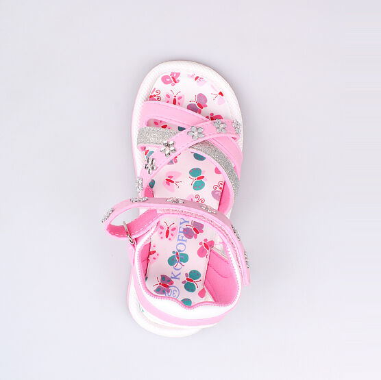 425007-11 Пляжная обувь розовая для девочки розовый фото №4