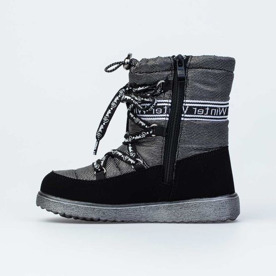 664984-41 Мембранные сапожки для девочки черный фото №2