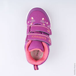 144093-72 Кроссовки для девочки бордовый фото №4