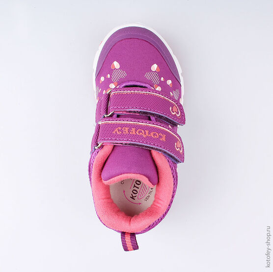 144093-72 Кроссовки для девочки бордовый фото №4