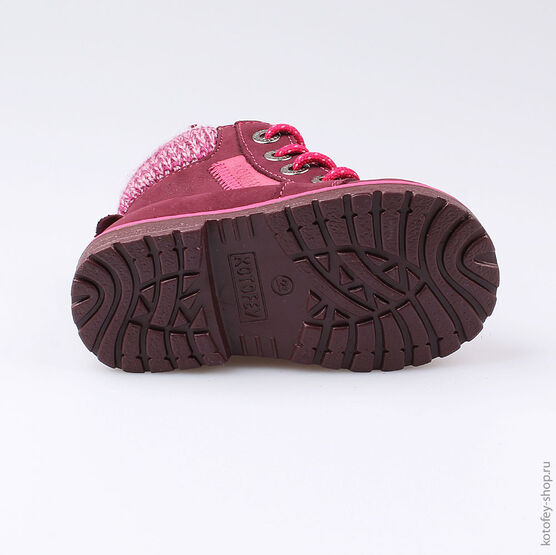 152143-37 Ботинки для девочки бордовый фото №3