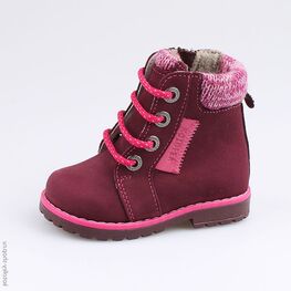 152143-37 Ботинки для девочки бордовый