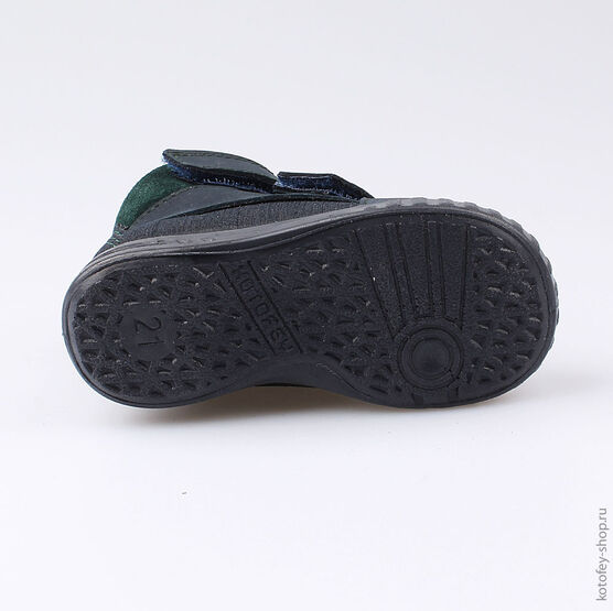 152178-36 Ботинки для мальчики син-зел фото №3