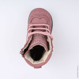 152207-33 Ботинки для девочки розовый фото №4