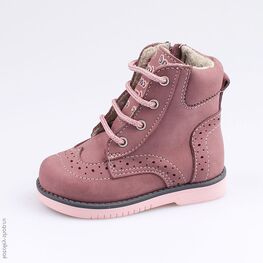 152207-33 Ботинки для девочки розовый