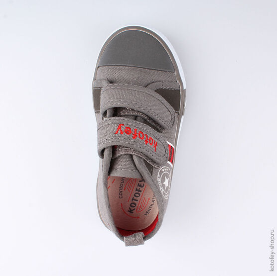 231136-12 Кеды для мальчики серый фото №4