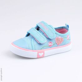 331094-12 Кеды для девочки голубой